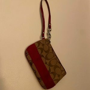 Vintage coach wristlet/ change purse